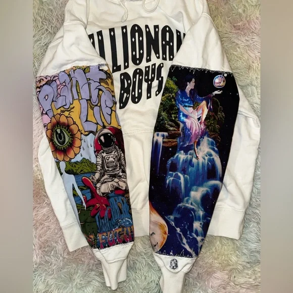 New Billionaire BOYS Club BB Trance Hoodie White Size Small - Picture 3 of 16
